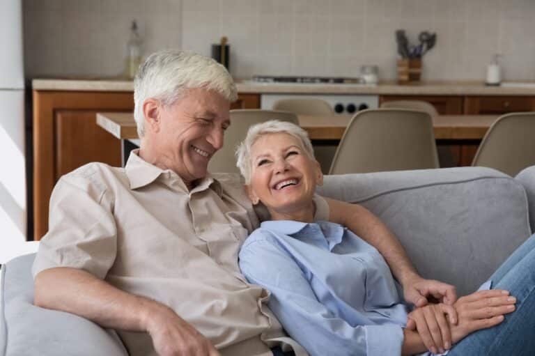 Love,Has,No,Age.,Laughing,Carefree,Hoary,Elderly,Spouses,Husband